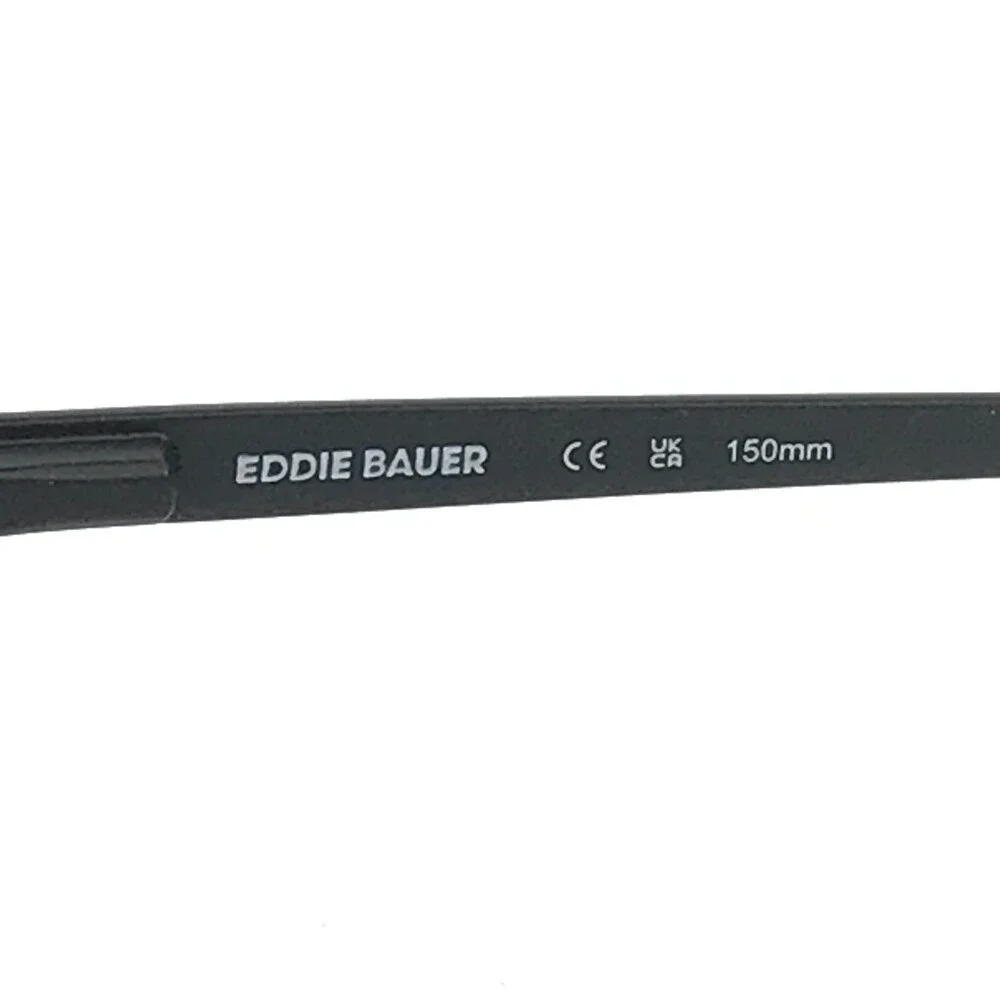 Eddie Bauer Eyeglasses Frames EB32087 BK Black Rectangle Titanium 57-17-150